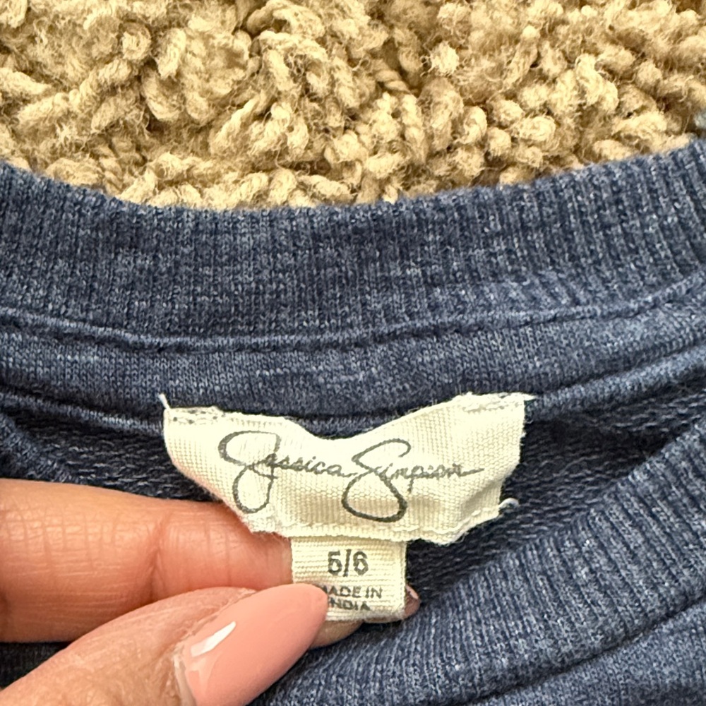 Jessica Simpson Navy Top with Red Cherry Print - Picture 2 of 4